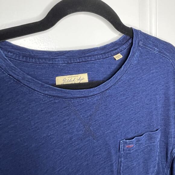 Men's Blue Long Sleeve Tee - Picture 9 of 9